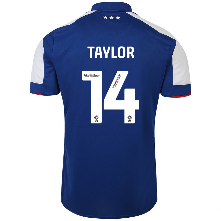 Niño Camiseta Jack Taylor #14 Azul 1ª Equipación 2023/24 La Camisa Argentina