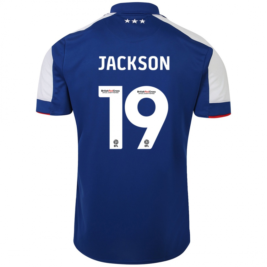 Niño Camiseta Kayden Jackson #19 Azul 1ª Equipación 2023/24 La Camisa Argentina