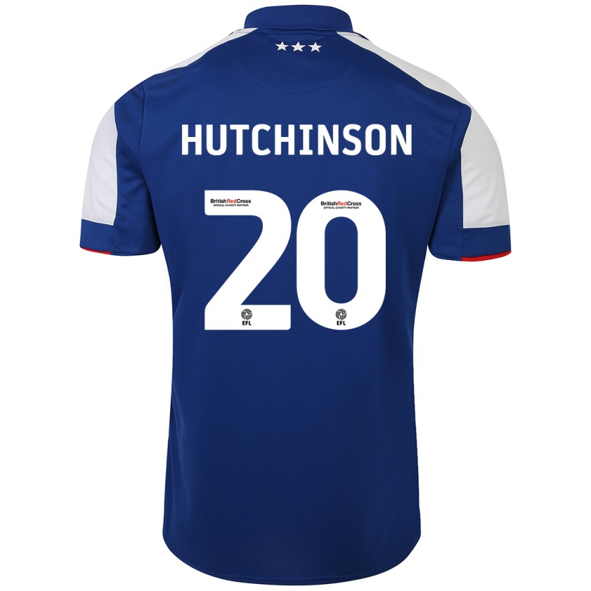 Niño Camiseta Omari Hutchinson #20 Azul 1ª Equipación 2023/24 La Camisa Argentina
