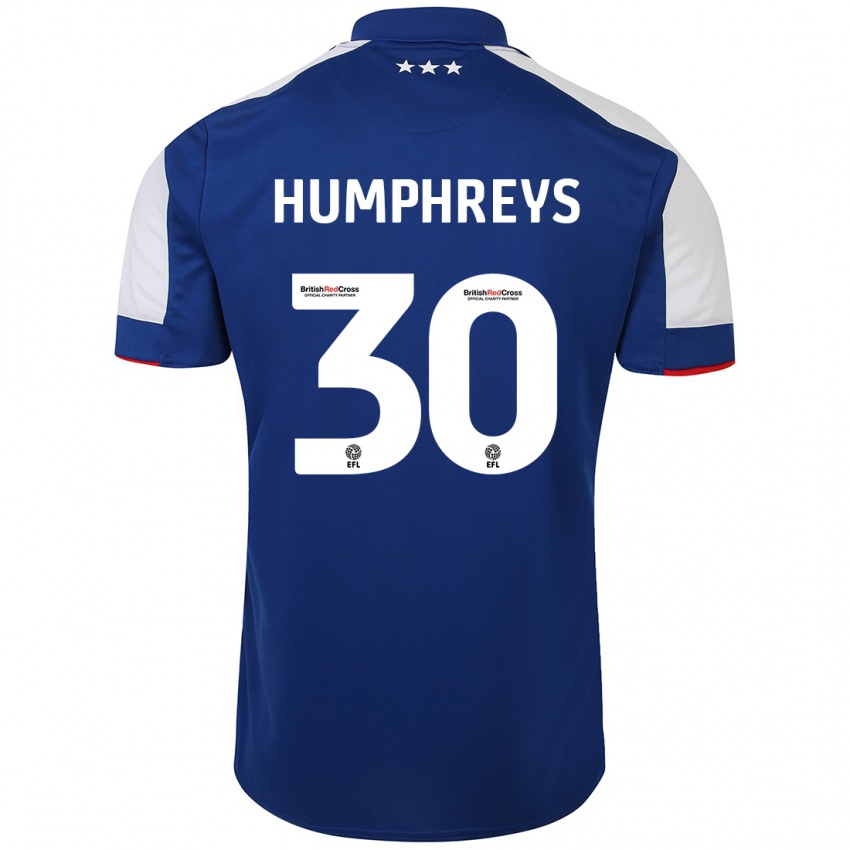 Niño Camiseta Cameron Humphreys #30 Azul 1ª Equipación 2023/24 La Camisa Argentina