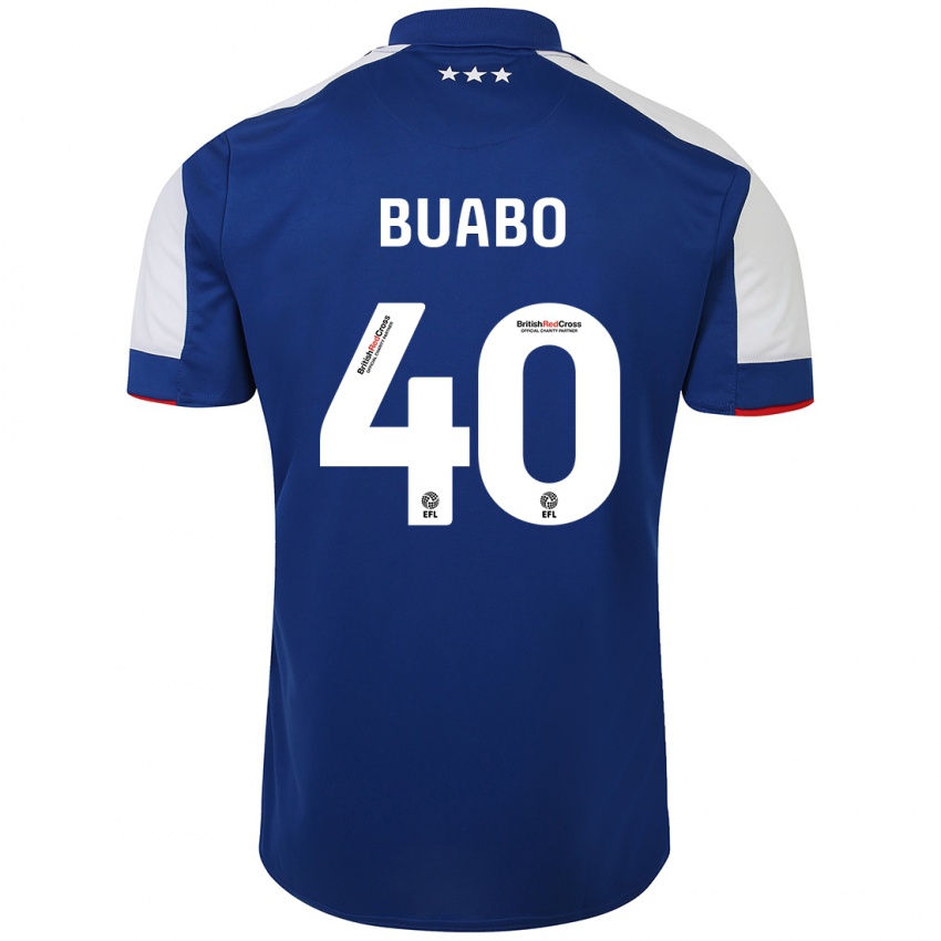 Niño Camiseta Gerard Buabo #40 Azul 1ª Equipación 2023/24 La Camisa Argentina