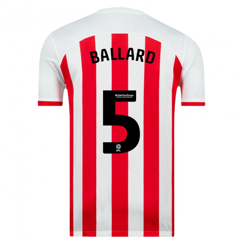 Niño Camiseta Daniel Ballard #5 Blanco 1ª Equipación 2023/24 La Camisa Argentina