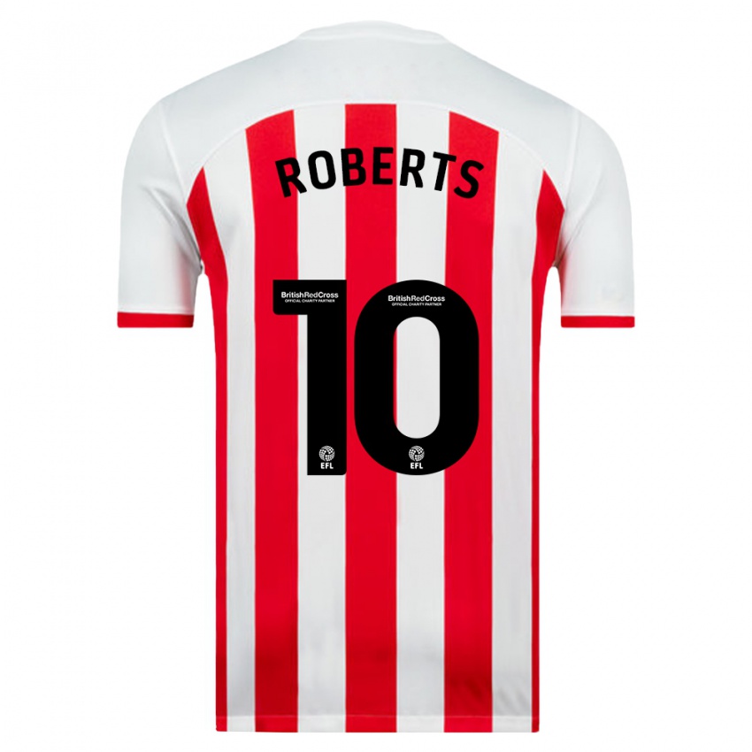 Niño Camiseta Patrick Roberts #10 Blanco 1ª Equipación 2023/24 La Camisa Argentina