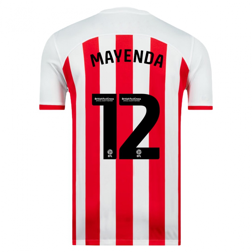 Niño Camiseta Eliezer Mayenda #12 Blanco 1ª Equipación 2023/24 La Camisa Argentina