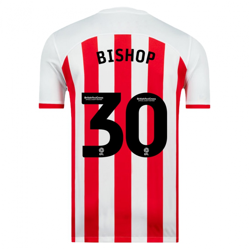 Niño Camiseta Nathan Bishop #30 Blanco 1ª Equipación 2023/24 La Camisa Argentina