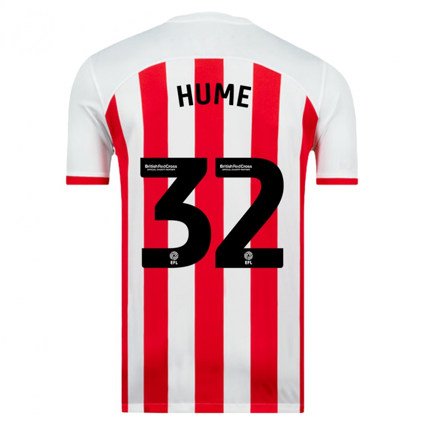 Niño Camiseta Trai Hume #32 Blanco 1ª Equipación 2023/24 La Camisa Argentina