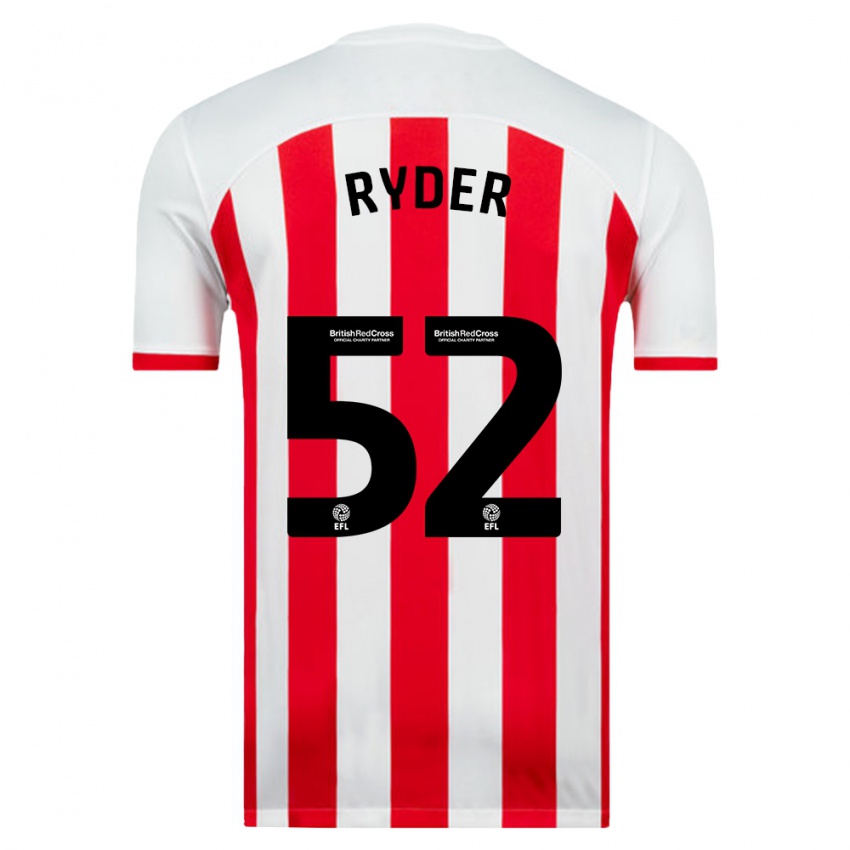 Niño Camiseta Joe Ryder #52 Blanco 1ª Equipación 2023/24 La Camisa Argentina