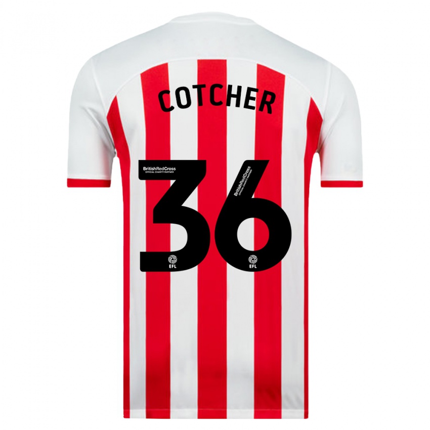 Niño Camiseta Mason Cotcher #36 Blanco 1ª Equipación 2023/24 La Camisa Argentina