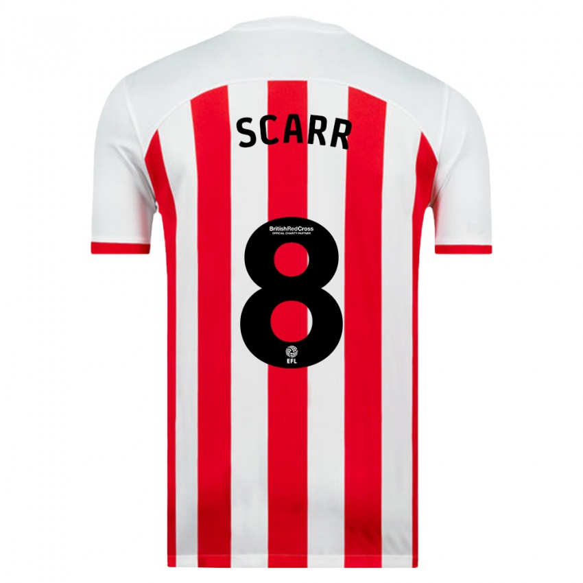 Niño Camiseta Emily Scarr #8 Blanco 1ª Equipación 2023/24 La Camisa Argentina