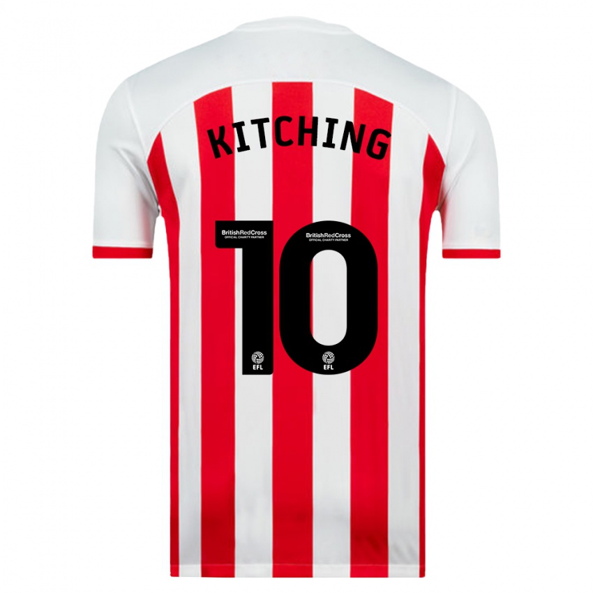 Niño Camiseta Katie Kitching #10 Blanco 1ª Equipación 2023/24 La Camisa Argentina