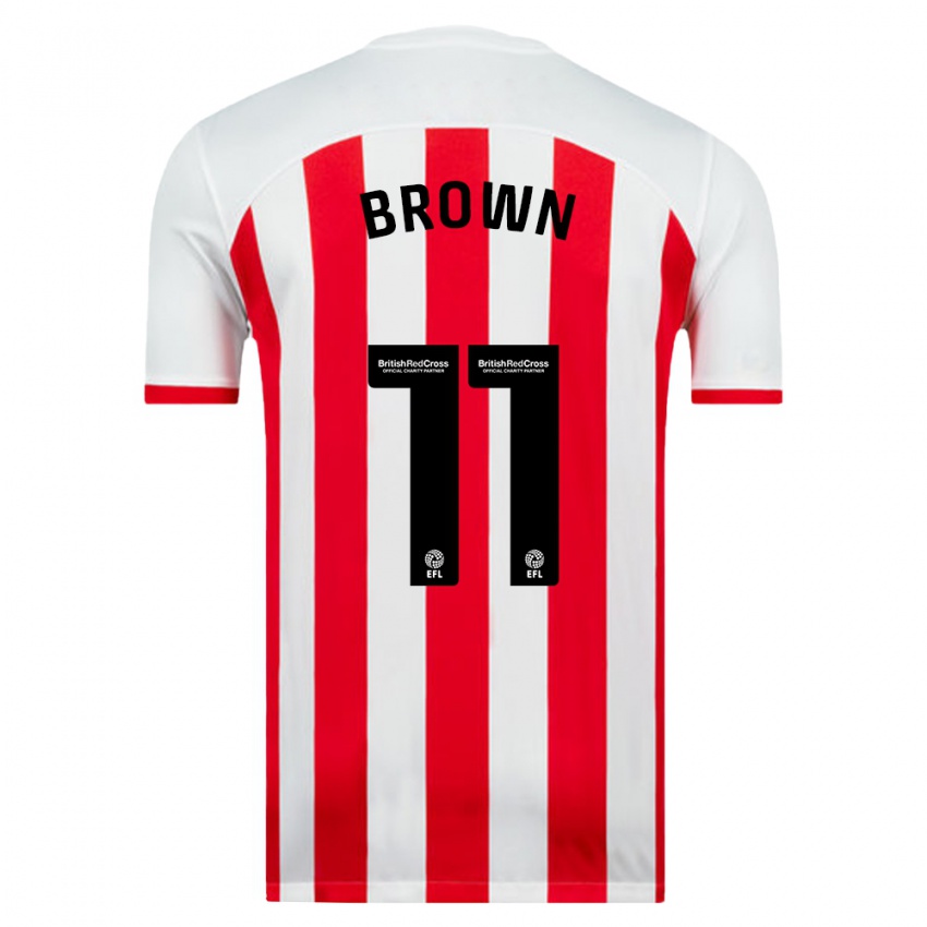 Niño Camiseta Jessica Brown #11 Blanco 1ª Equipación 2023/24 La Camisa Argentina