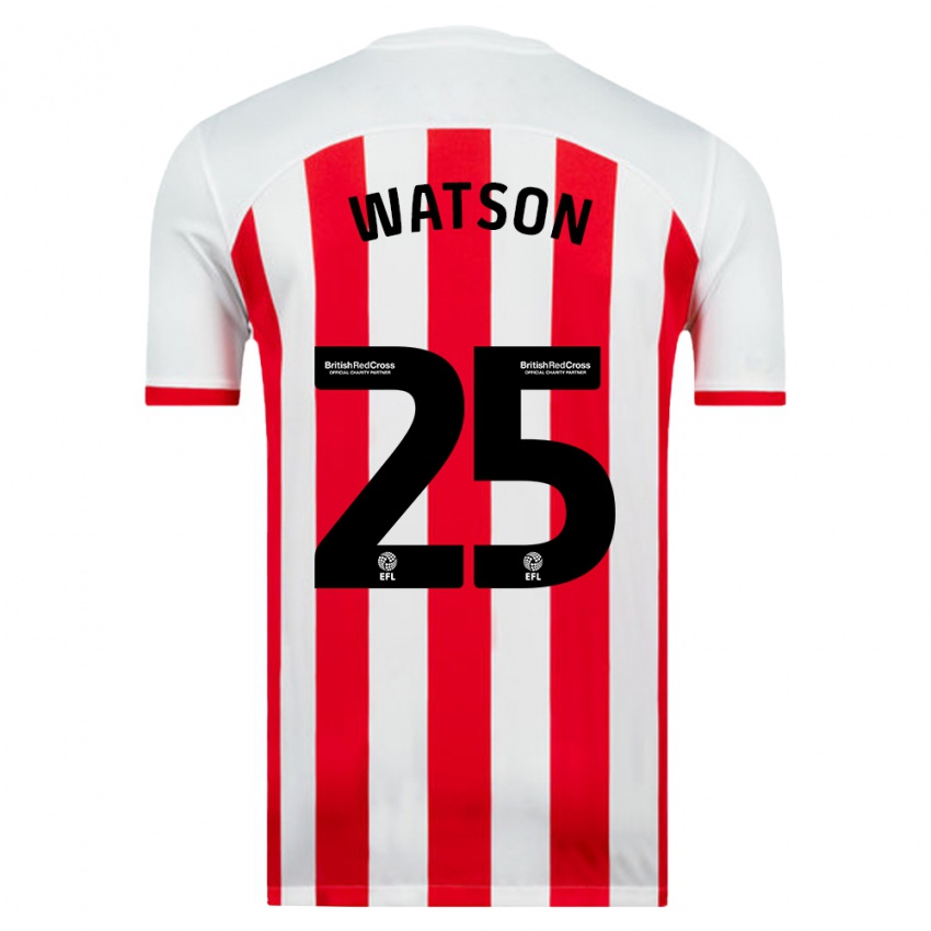 Niño Camiseta Katy Watson #25 Blanco 1ª Equipación 2023/24 La Camisa Argentina