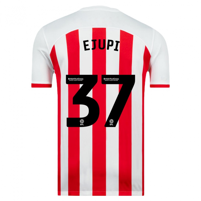 Niño Camiseta Elizabeta Ejupi #37 Blanco 1ª Equipación 2023/24 La Camisa Argentina