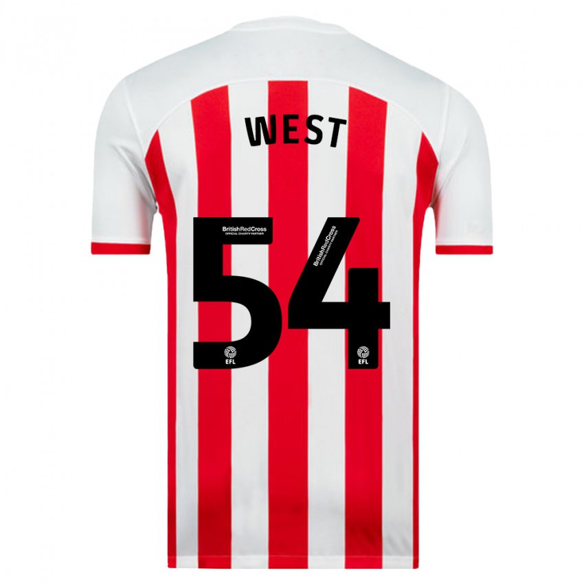 Niño Camiseta Ella West #54 Blanco 1ª Equipación 2023/24 La Camisa Argentina