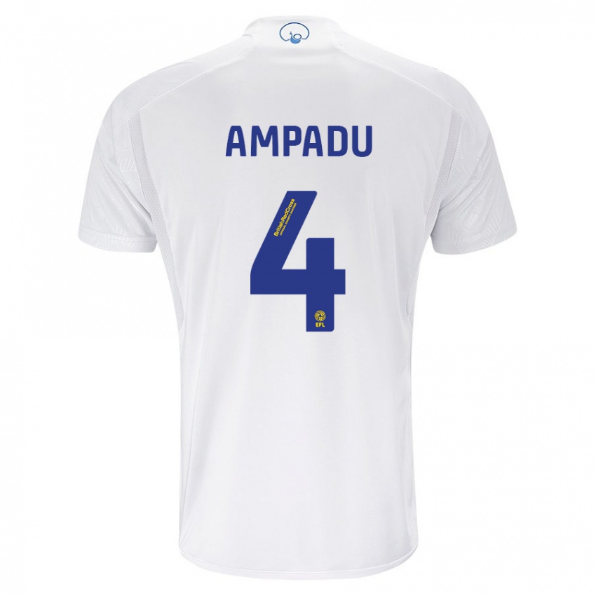 Niño Camiseta Ethan Ampadu #4 Blanco 1ª Equipación 2023/24 La Camisa Argentina