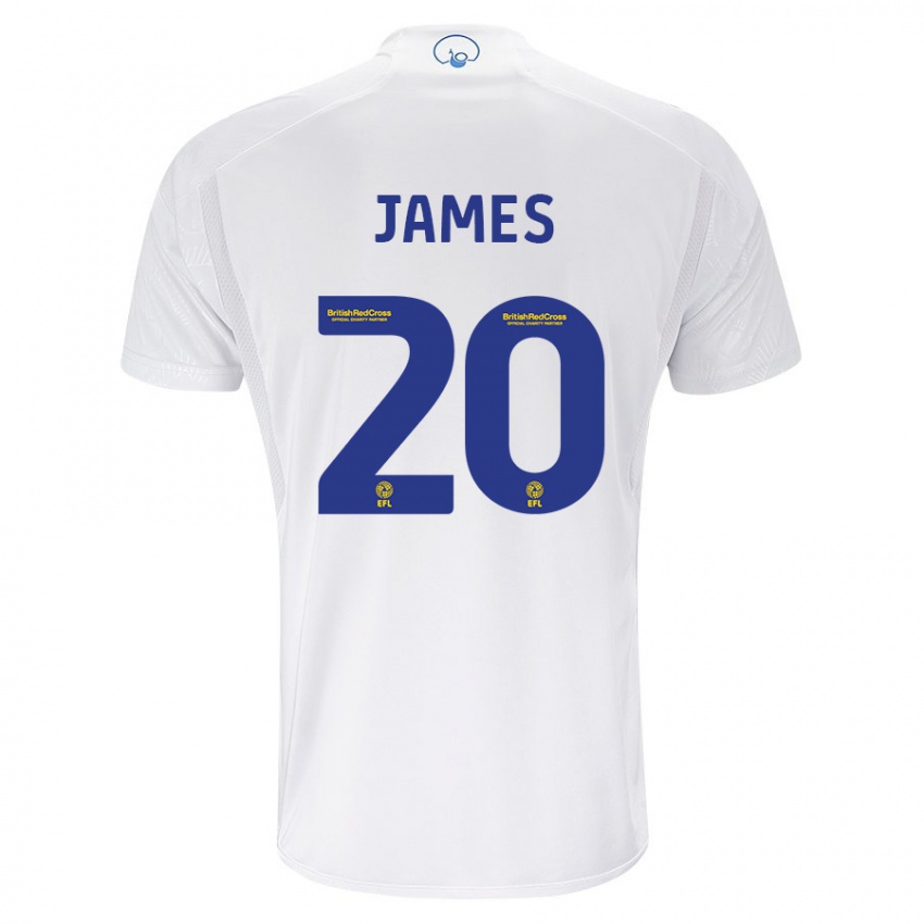 Niño Camiseta Daniel James #20 Blanco 1ª Equipación 2023/24 La Camisa Argentina