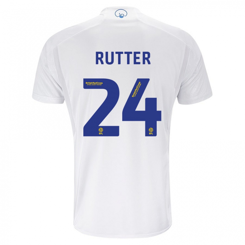 Niño Camiseta Georginio Rutter #24 Blanco 1ª Equipación 2023/24 La Camisa Argentina