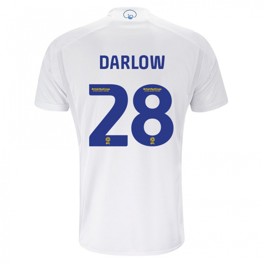 Niño Camiseta Karl Darlow #28 Blanco 1ª Equipación 2023/24 La Camisa Argentina