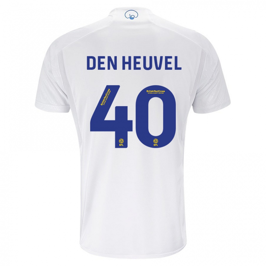 Niño Camiseta Dani Van Den Heuvel #40 Blanco 1ª Equipación 2023/24 La Camisa Argentina