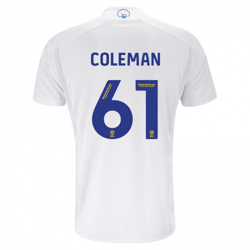 Niño Camiseta Cian Coleman #61 Blanco 1ª Equipación 2023/24 La Camisa Argentina