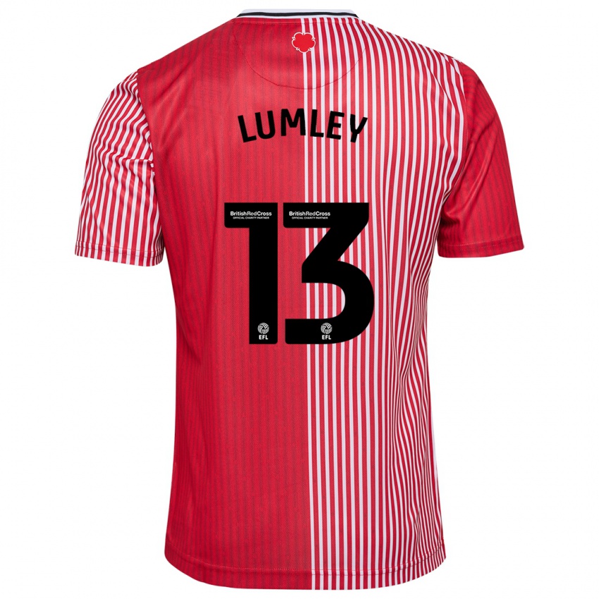 Niño Camiseta Joe Lumley #13 Rojo 1ª Equipación 2023/24 La Camisa Argentina