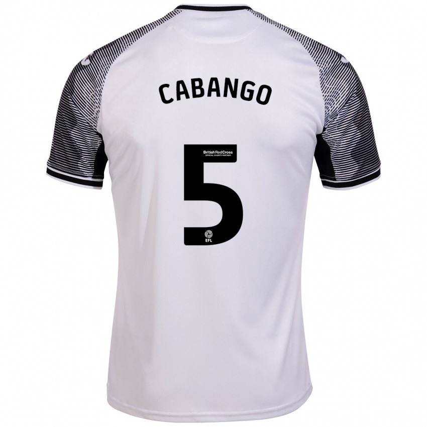 Niño Camiseta Ben Cabango #5 Blanco 1ª Equipación 2023/24 La Camisa Argentina