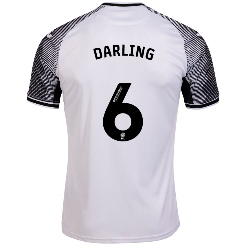 Niño Camiseta Harry Darling #6 Blanco 1ª Equipación 2023/24 La Camisa Argentina