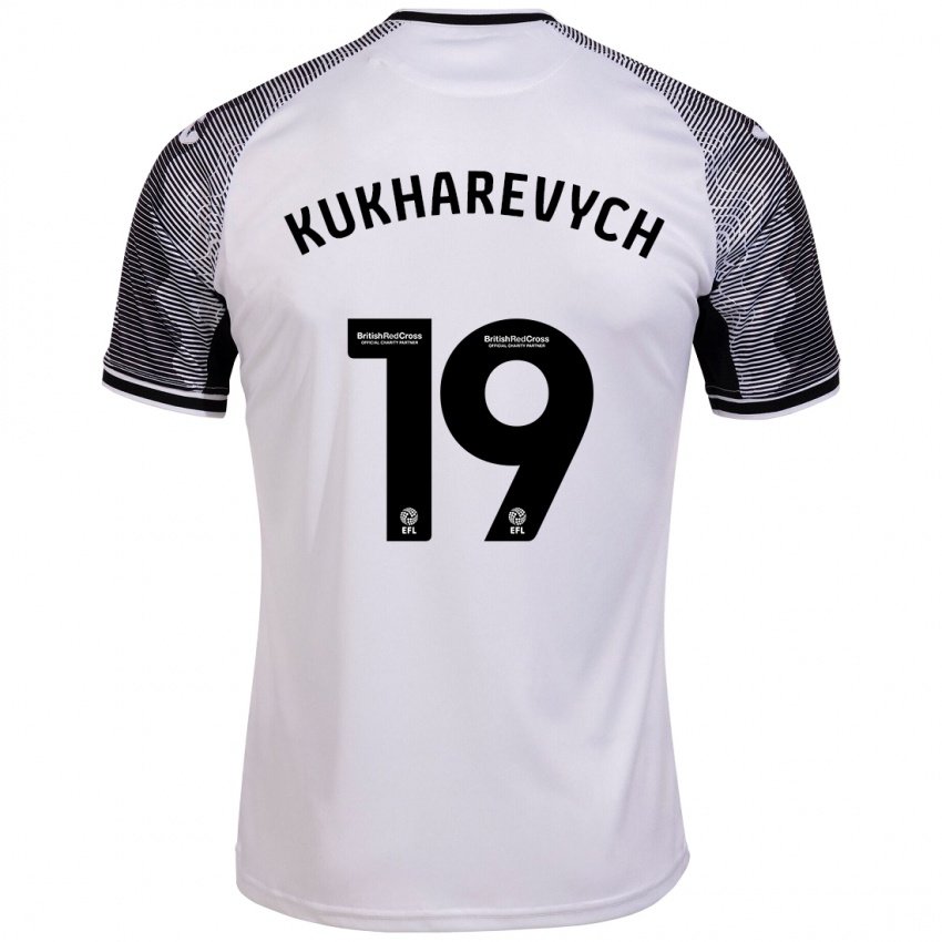 Niño Camiseta Mykola Kukharevych #19 Blanco 1ª Equipación 2023/24 La Camisa Argentina