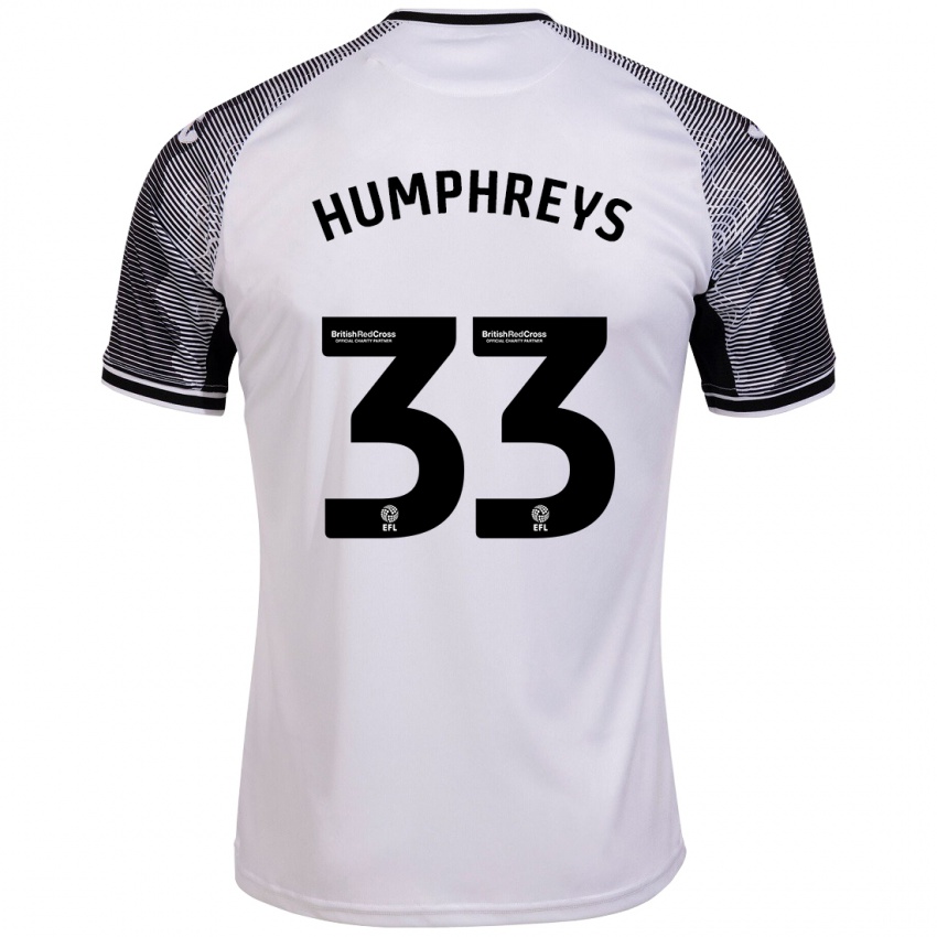 Niño Camiseta Bashir Humphreys #33 Blanco 1ª Equipación 2023/24 La Camisa Argentina