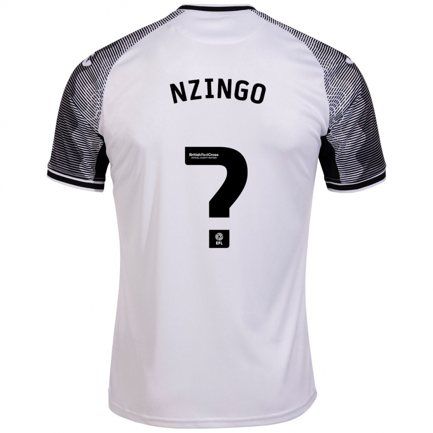 Niño Camiseta Glory Nzingo #0 Blanco 1ª Equipación 2023/24 La Camisa Argentina