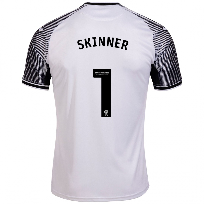 Niño Camiseta Claire Skinner #1 Blanco 1ª Equipación 2023/24 La Camisa Argentina