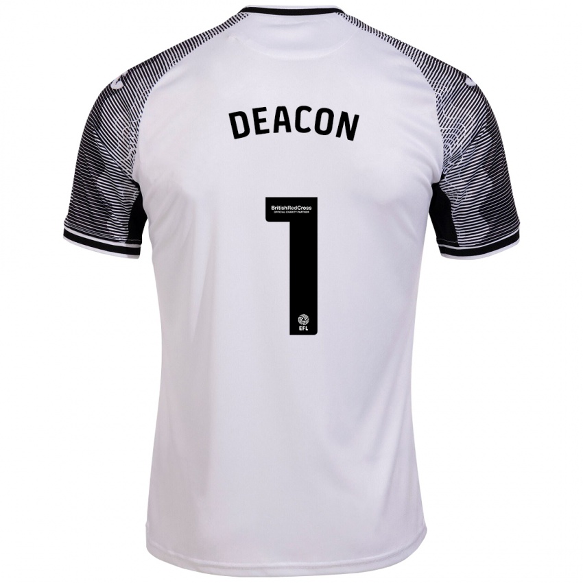 Niño Camiseta Chelsea Deacon #1 Blanco 1ª Equipación 2023/24 La Camisa Argentina