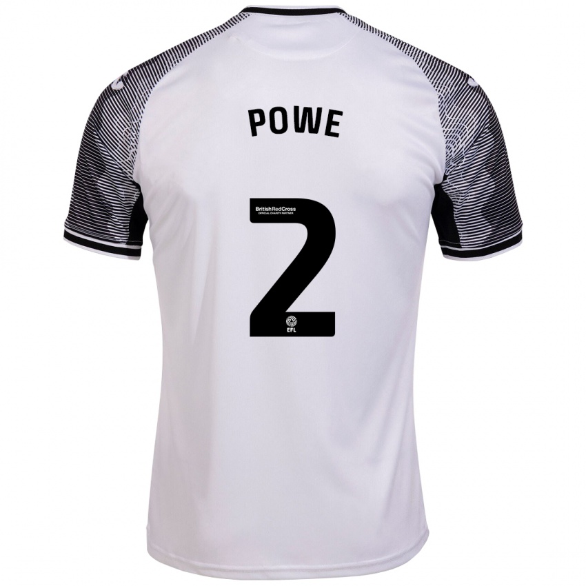 Niño Camiseta Alicia Powe #2 Blanco 1ª Equipación 2023/24 La Camisa Argentina