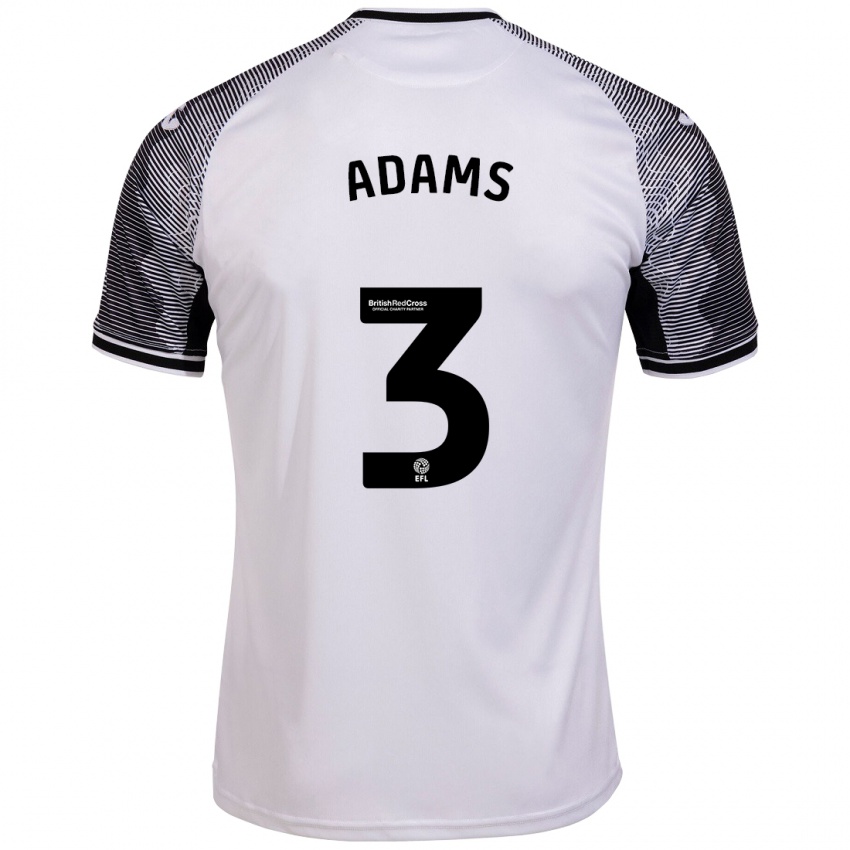 Niño Camiseta Sarah Adams #3 Blanco 1ª Equipación 2023/24 La Camisa Argentina