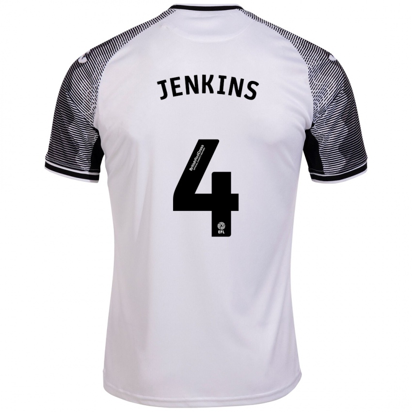 Niño Camiseta Shaunna Jenkins #4 Blanco 1ª Equipación 2023/24 La Camisa Argentina