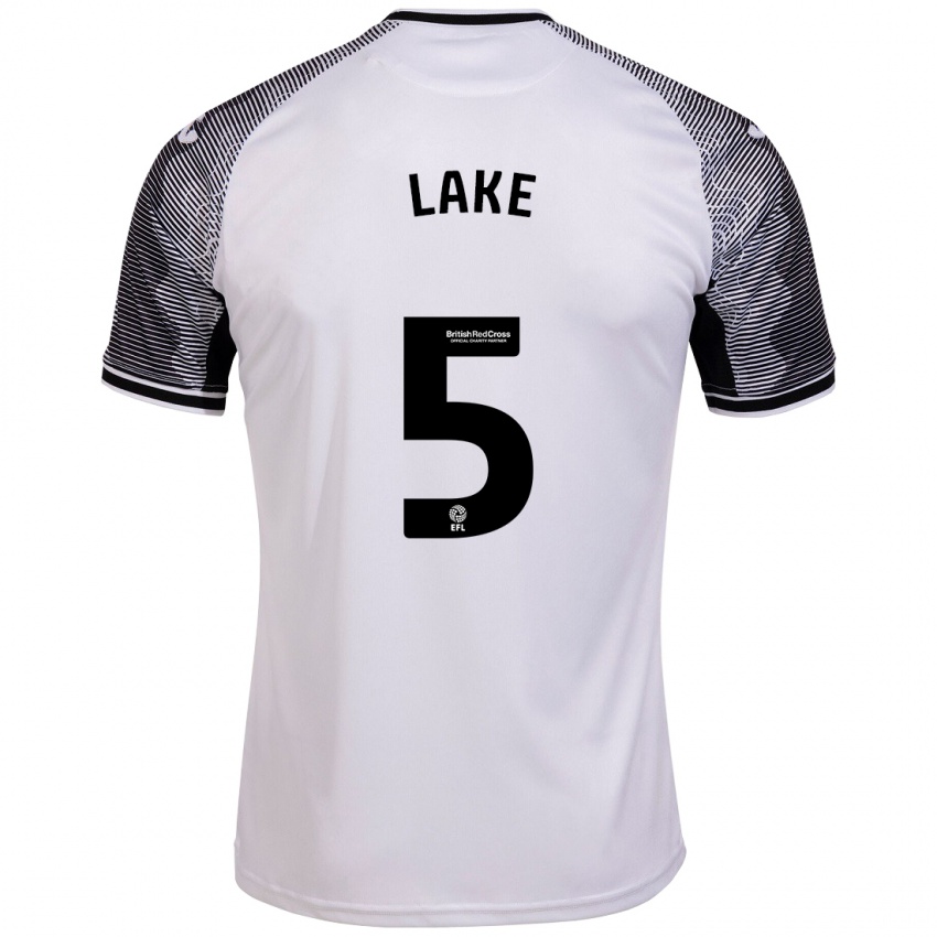 Niño Camiseta Ellie Lake #5 Blanco 1ª Equipación 2023/24 La Camisa Argentina