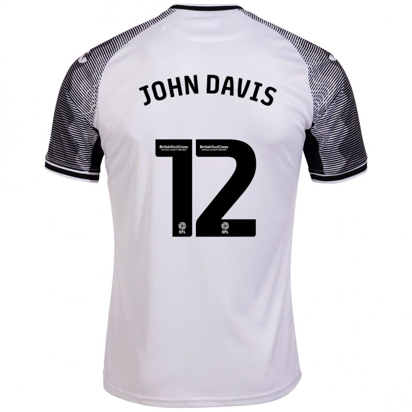 Niño Camiseta Stacey John-Davis #12 Blanco 1ª Equipación 2023/24 La Camisa Argentina