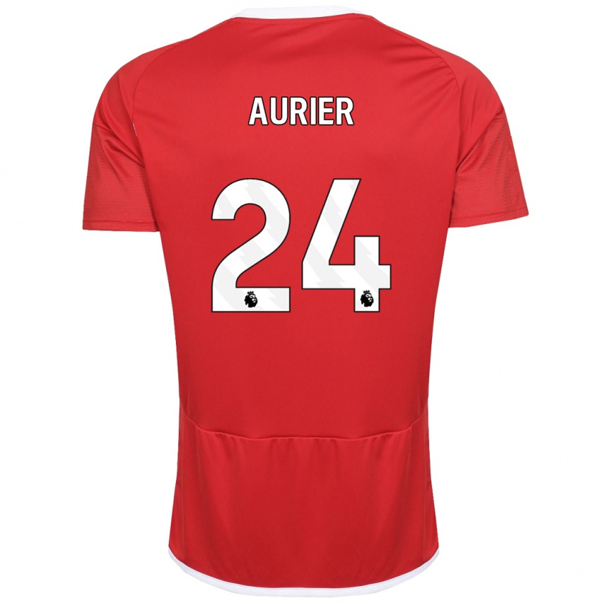 Niño Camiseta Serge Aurier #24 Rojo 1ª Equipación 2023/24 La Camisa Argentina