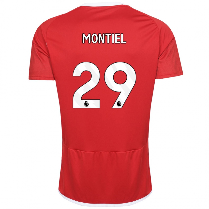 Niño Camiseta Gonzalo Montiel #29 Rojo 1ª Equipación 2023/24 La Camisa Argentina