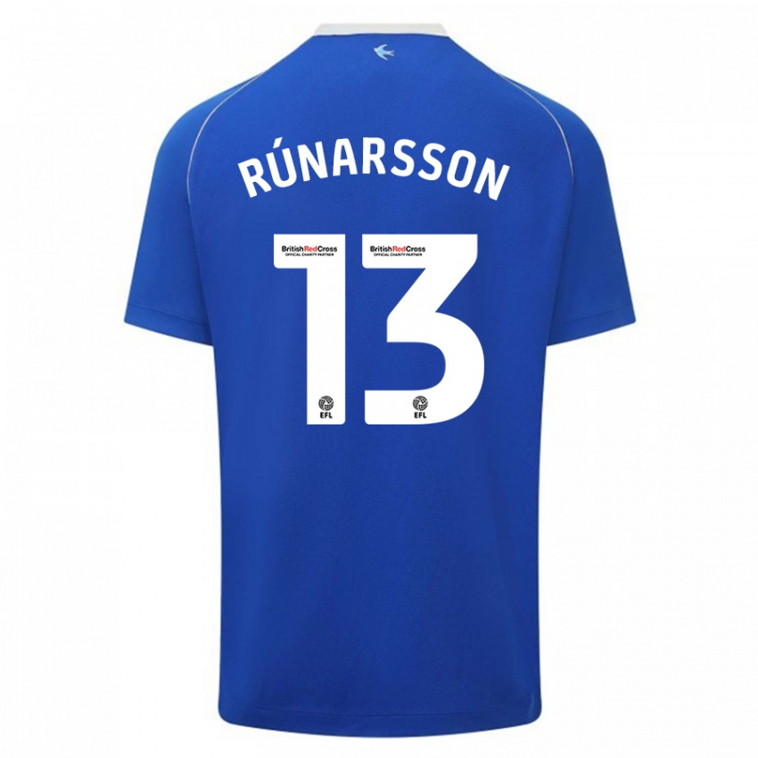 Niño Camiseta Runar Alex Runarsson #13 Azul 1ª Equipación 2023/24 La Camisa Argentina