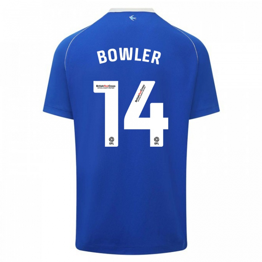 Niño Camiseta Josh Bowler #14 Azul 1ª Equipación 2023/24 La Camisa Argentina