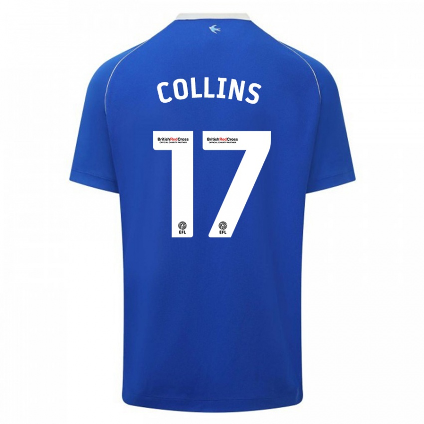 Niño Camiseta Jamilu Collins #17 Azul 1ª Equipación 2023/24 La Camisa Argentina