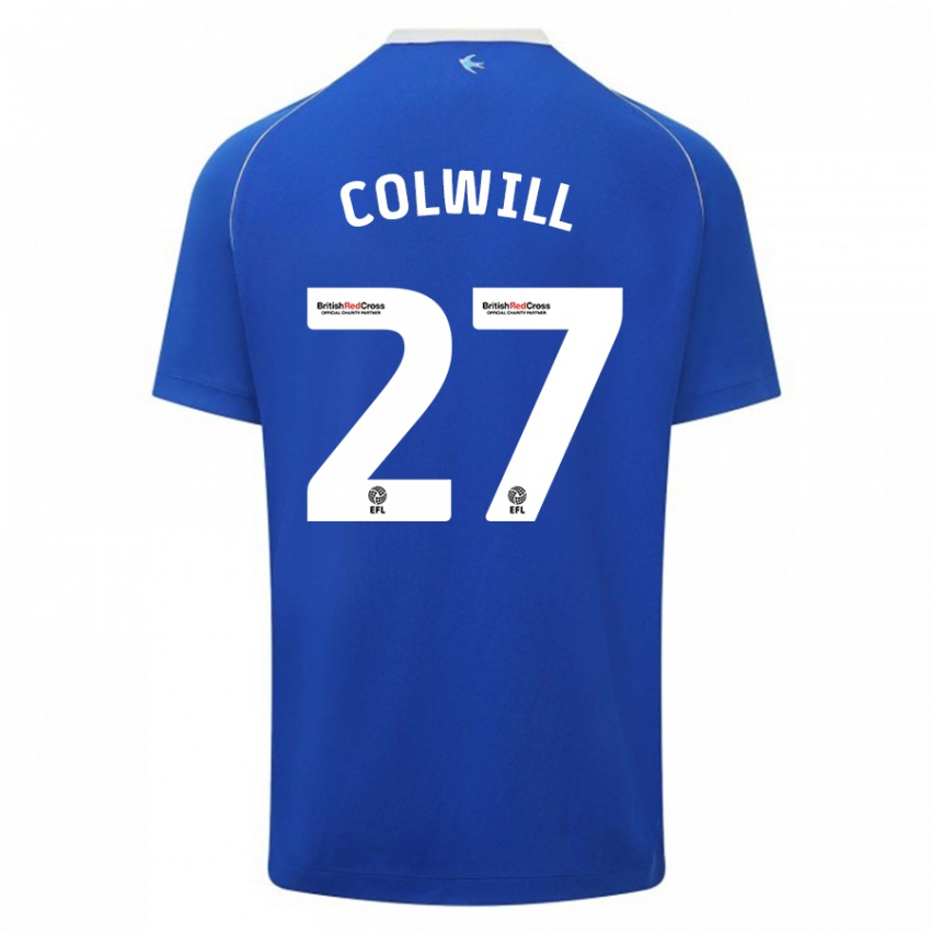 Niño Camiseta Rubin Colwill #27 Azul 1ª Equipación 2023/24 La Camisa Argentina