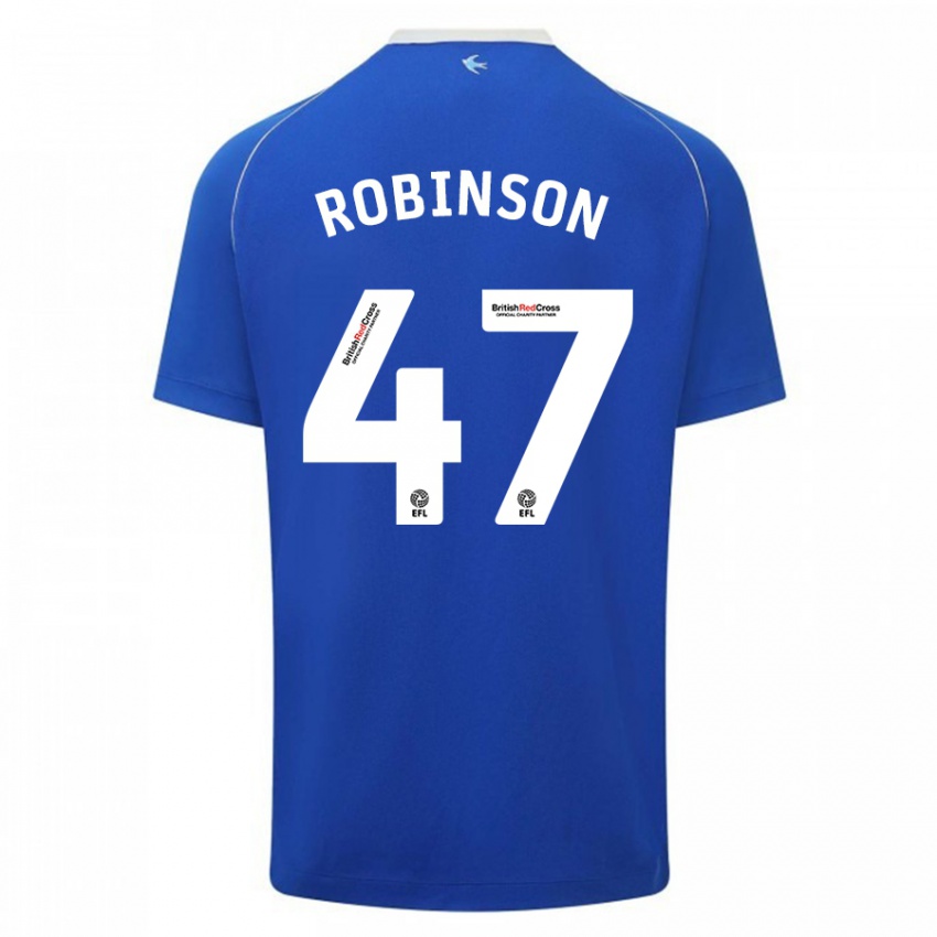 Niño Camiseta Callum Robinson #47 Azul 1ª Equipación 2023/24 La Camisa Argentina