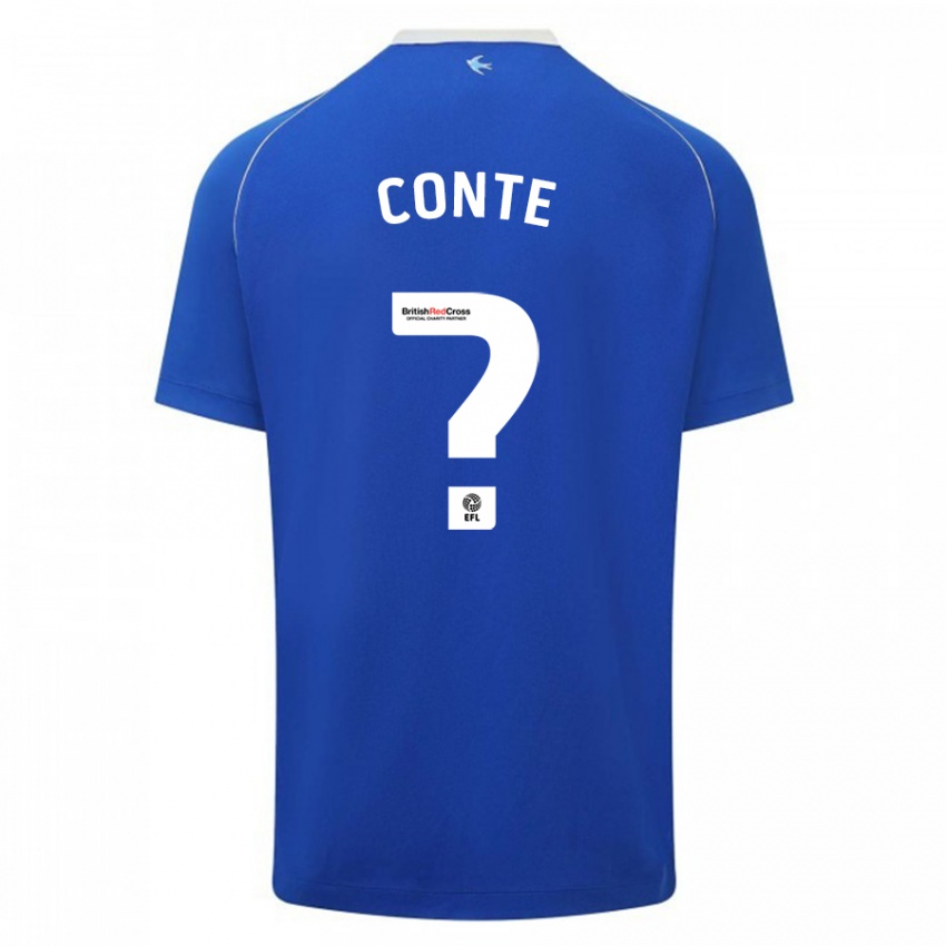 Niño Camiseta Raheem Conte #0 Azul 1ª Equipación 2023/24 La Camisa Argentina