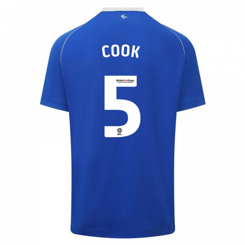 Niño Camiseta Freddie Cook #5 Azul 1ª Equipación 2023/24 La Camisa Argentina