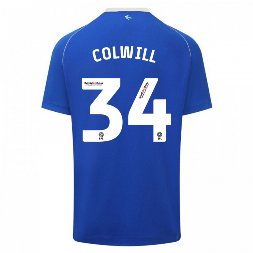 Niño Camiseta Joel Colwill #34 Azul 1ª Equipación 2023/24 La Camisa Argentina