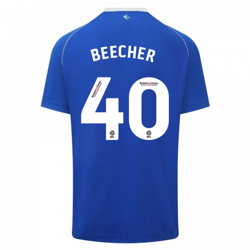 Niño Camiseta Josh Beecher #40 Azul 1ª Equipación 2023/24 La Camisa Argentina