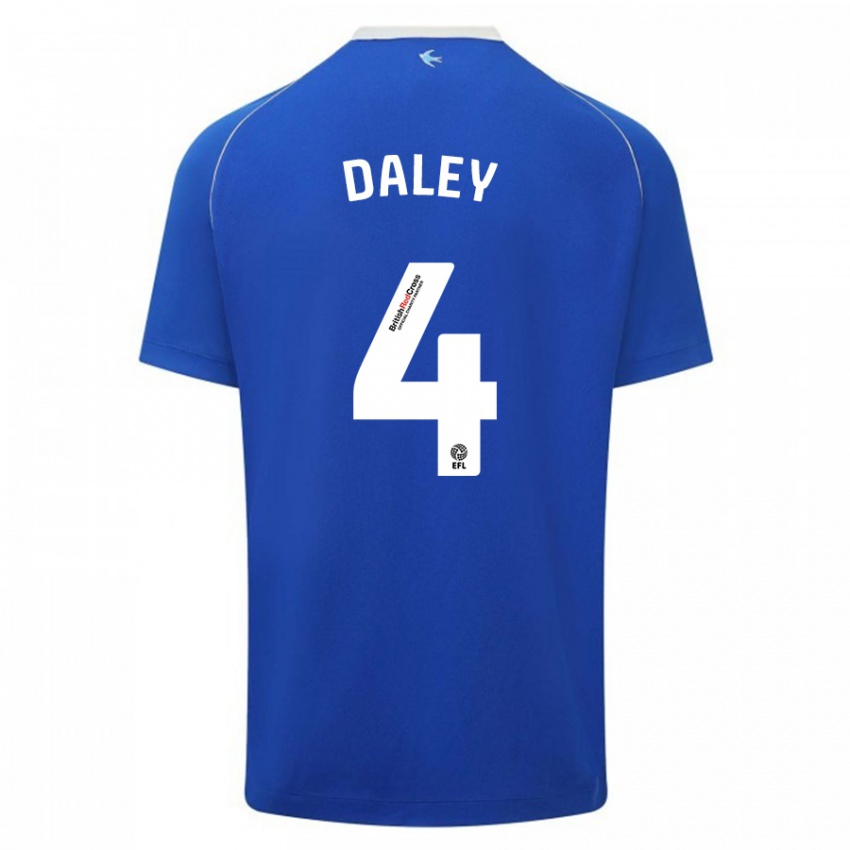 Niño Camiseta Hannah Daley #4 Azul 1ª Equipación 2023/24 La Camisa Argentina