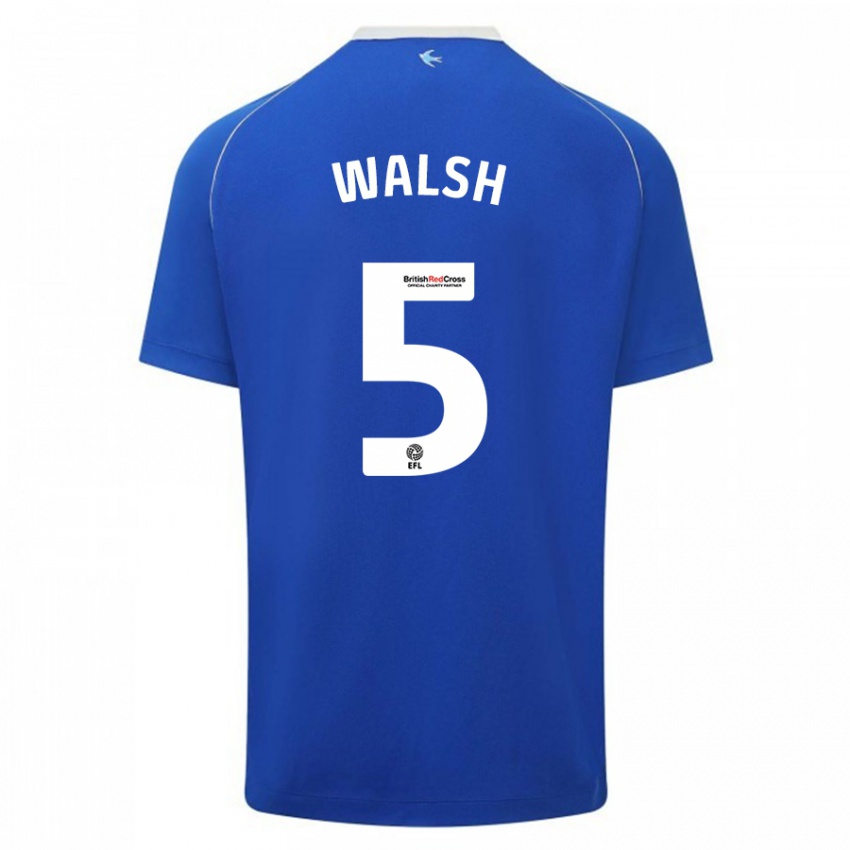 Niño Camiseta Siobhan Walsh #5 Azul 1ª Equipación 2023/24 La Camisa Argentina